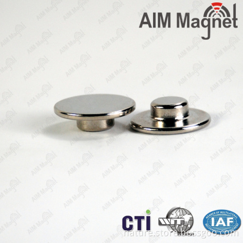 top hat neodymium magnets 10mm diameter x 5mm thick